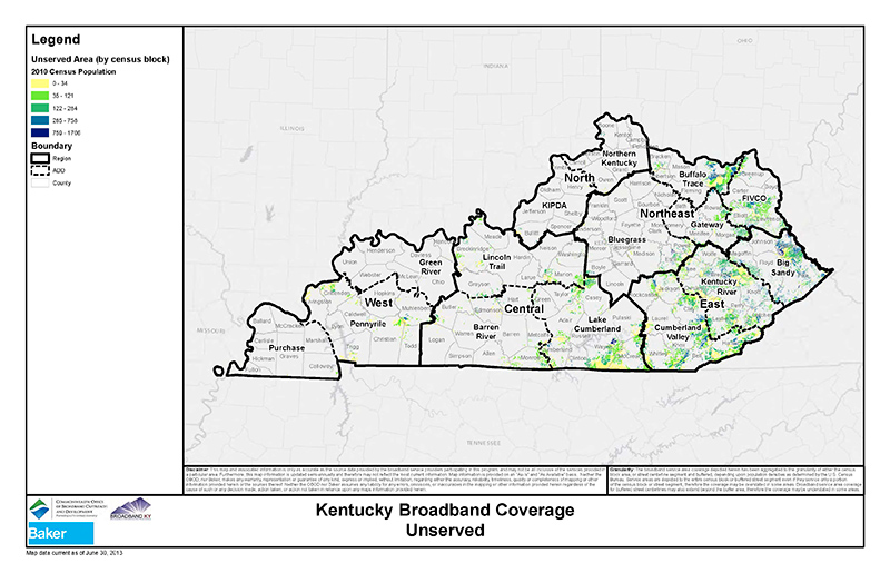 KY Broadband Coverage - Unserved